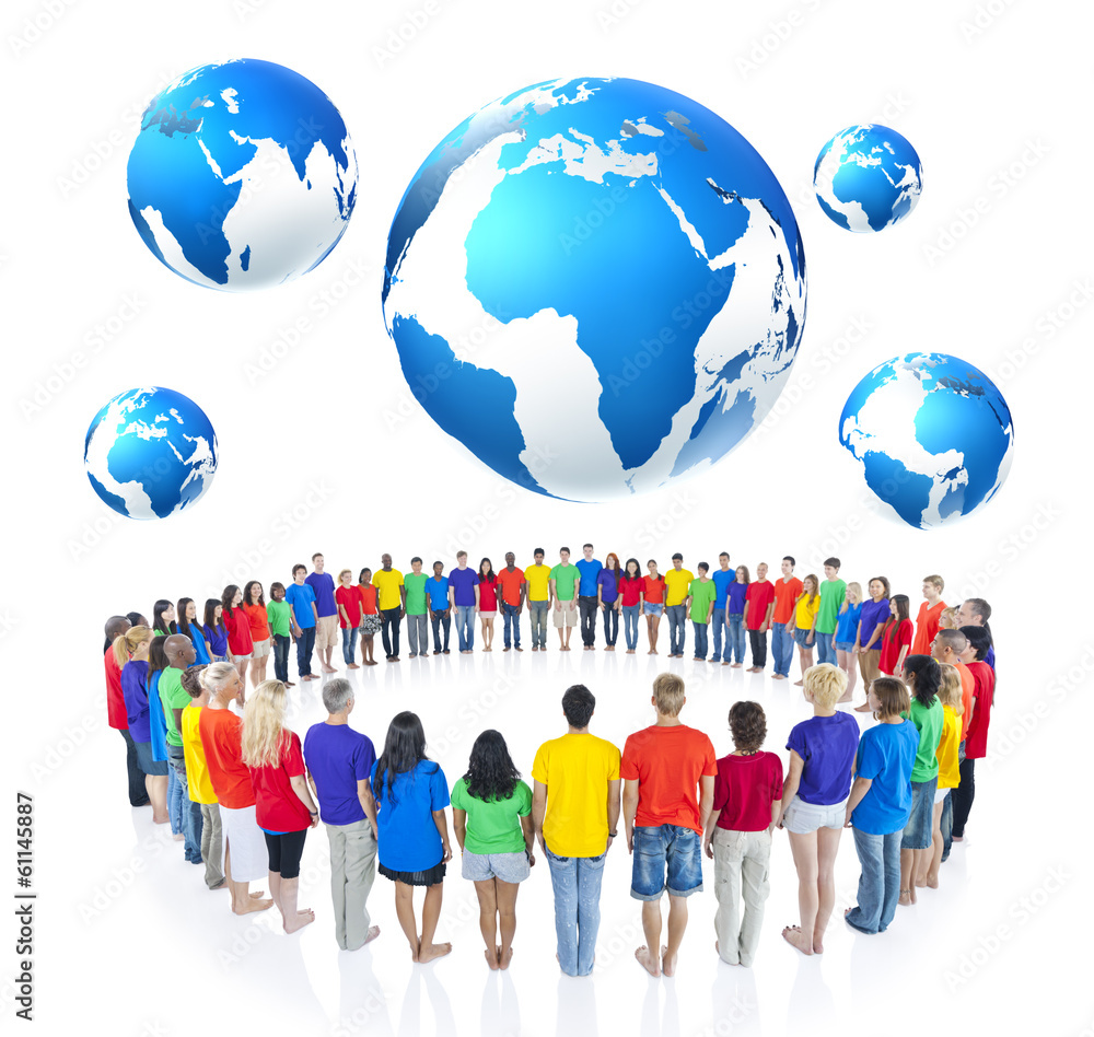 Large Group of People Standing Large Group of People Standing