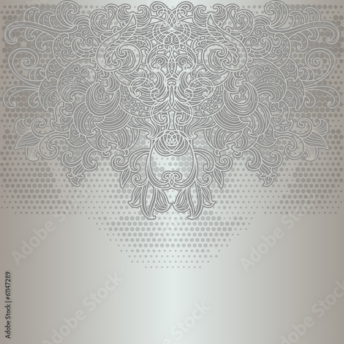 Original card with silver design