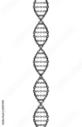 DNA Helix Metal Chain Link