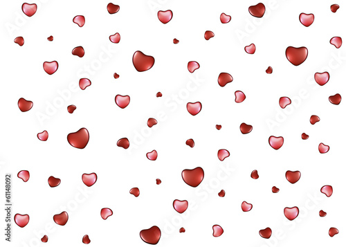 Background with hearts on Valentine's Day