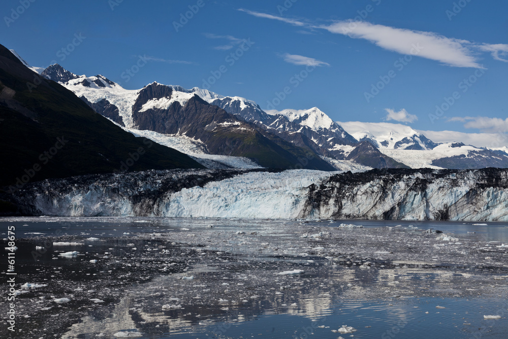 Ice melting from glacier in College Fjord