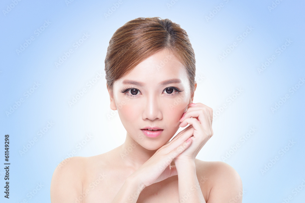 Fototapeta premium attractive skin care woman face