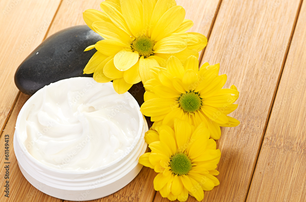 cosmetic cream with herbal flower cosmetic cream with herbal flower