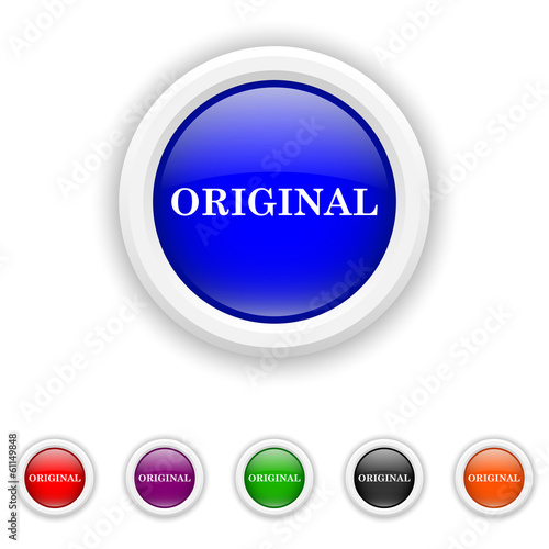 Original icon - six colours set vector