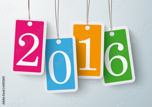 Four Colored Price Stickers 2016