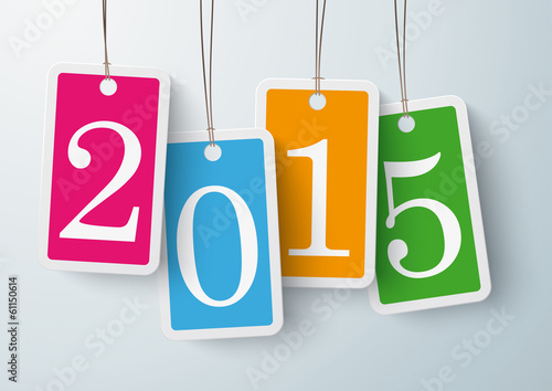 Four Colored Price Stickers 2015