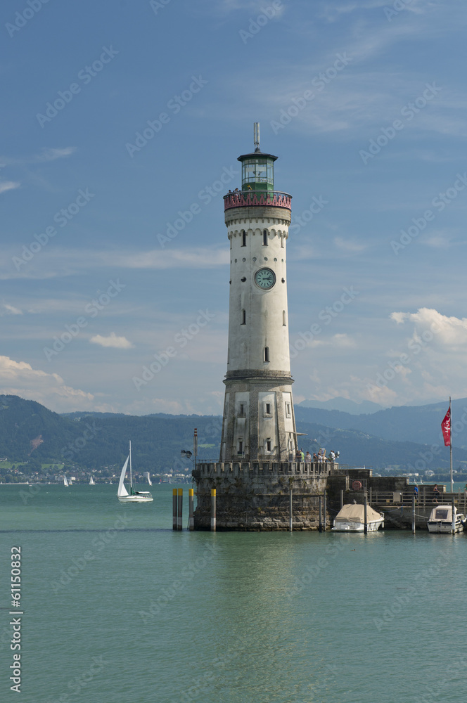 Lighthouse at the entrance of the Port of Lindau