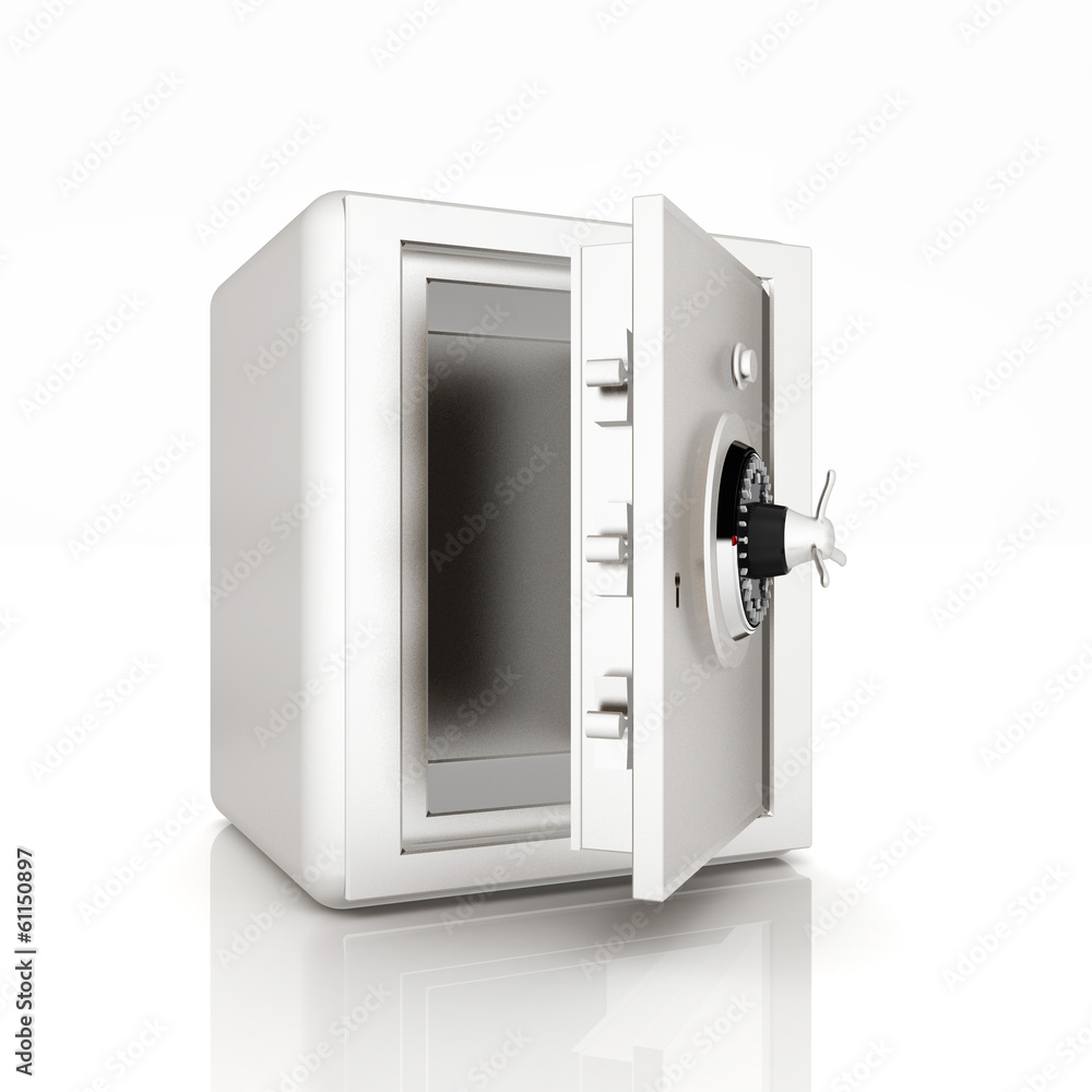 Security metal safe with empty space inside Security metal safe with empty space inside