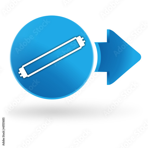 néon sur symbole web bleu