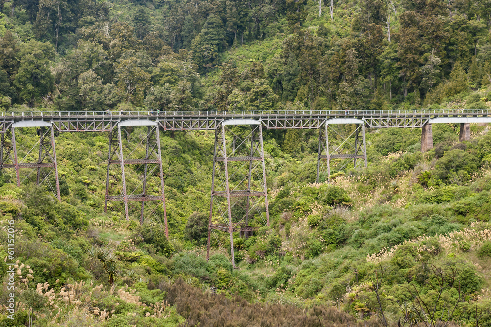 historic viaduct near Ohakune in Tongariro National Park historic viaduct near Ohakune in Tongariro National Park