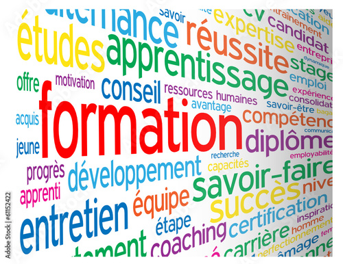 Nuage de Tags "FORMATION" (cv études diplômes succès réussite)
