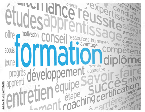 Nuage de Tags "FORMATION" (cv études diplômes carrière réussite)