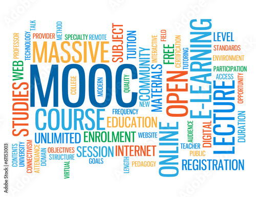 "MOOC" Tag Cloud (web massive online open course e-learning)