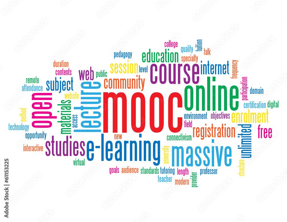 MOOC Tag Cloud (massive online open course e-learning training)