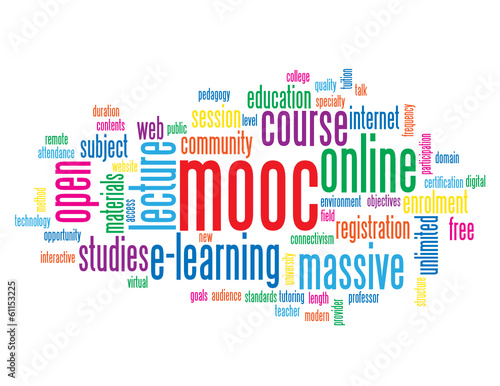 MOOC Tag Cloud (massive online open course e-learning training)