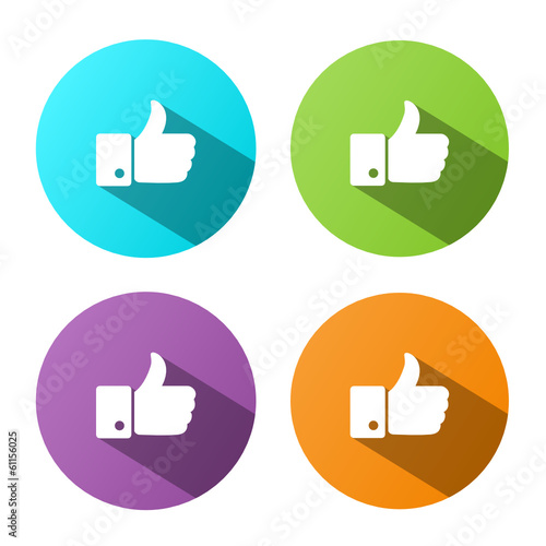 "THUMBS UP" Buttons (like recommend comment social media icons)