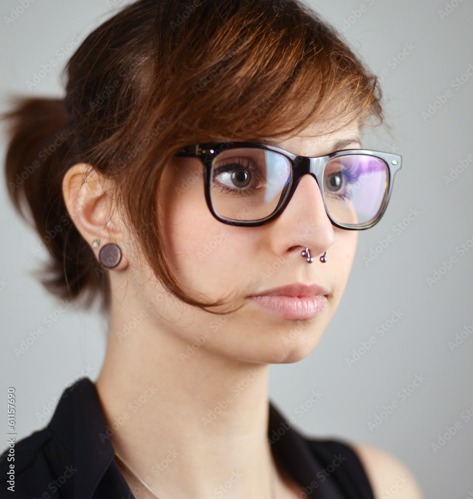 young female Nerd Portrait young female Nerd Portrait