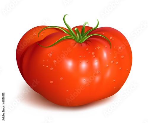 Red ripe tomato