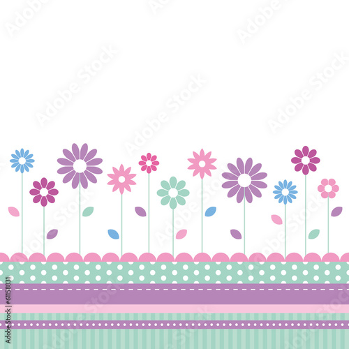 flowery meadow greeting card