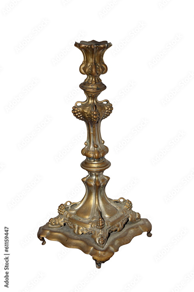 antique isolated candlestick