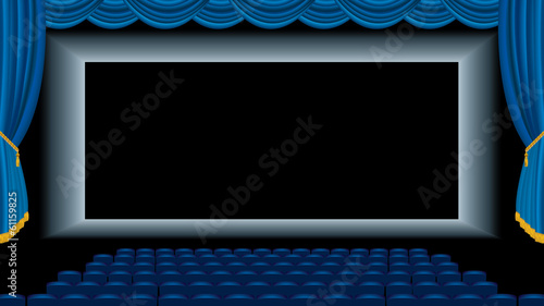 auditorium blue carpet