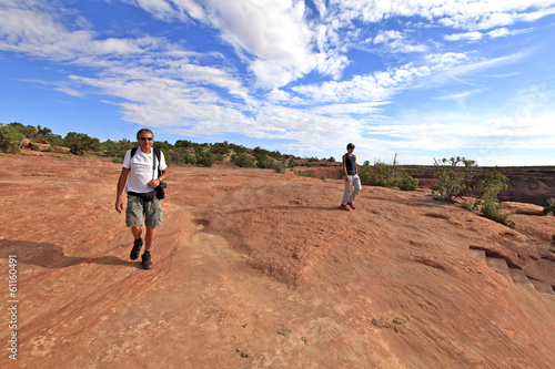 Принти на полотні randonneurs dans le canyon de Chelly, Arizona
