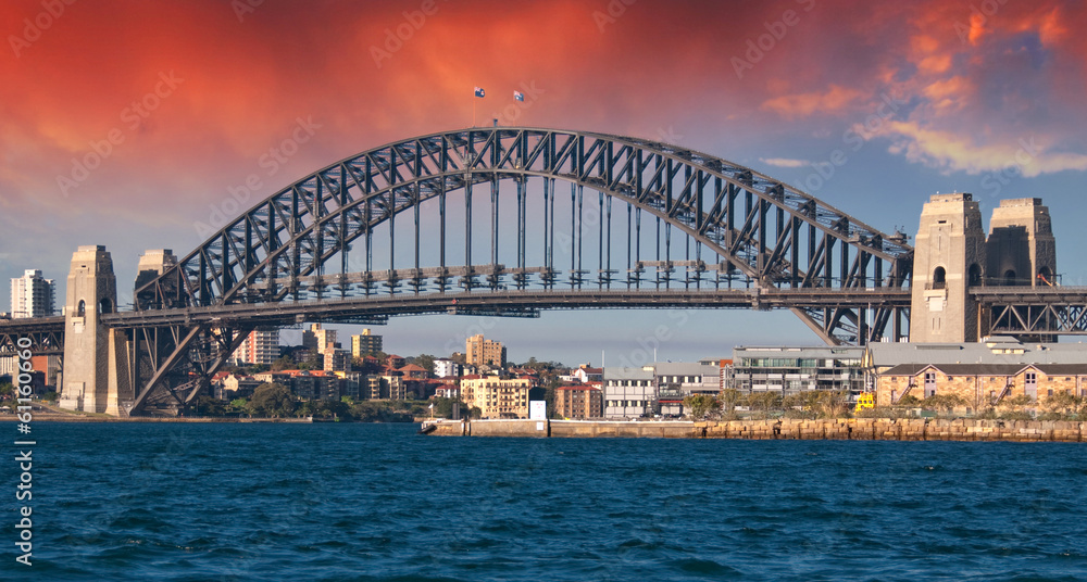 Sydney Harbour Bridge and Australian Sky