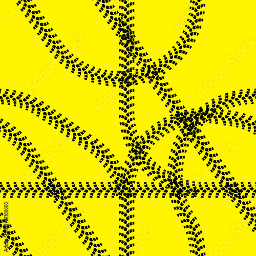 traces of tire covers, seamless desktop. Vector illustration
