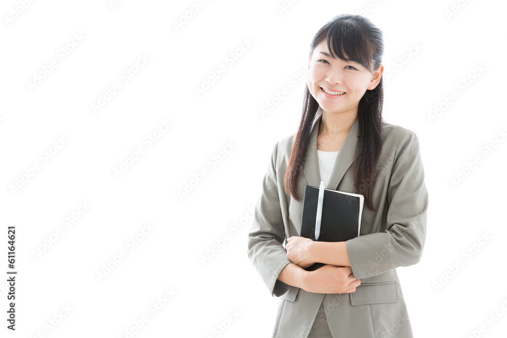 asian businesswoman on white background asian businesswoman on white background