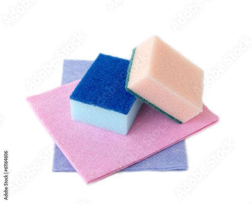 Household sponges and rags