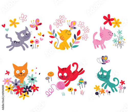 cute kittens set