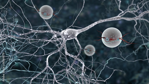 Tablou pe pânză the mystery of brain cells life