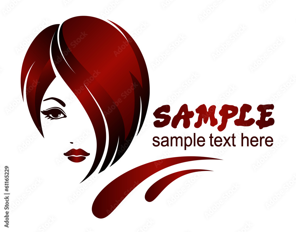 Banner template for beauty salon, hair styles, etc. Stock Vector | Adobe  Stock