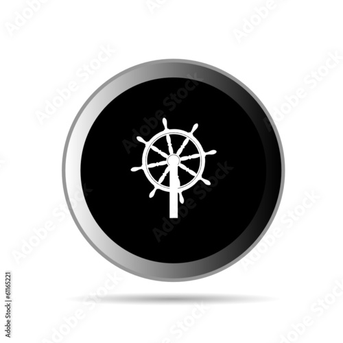 rudder button vector
