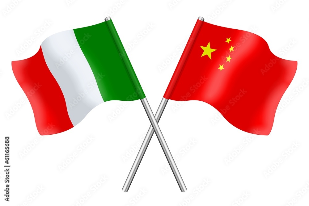 Flags: Italy and China