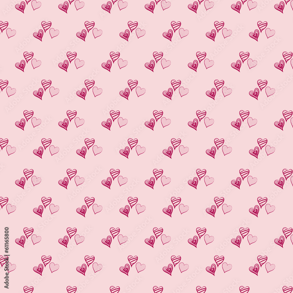 Valentines Day pattern background  Vector eps10