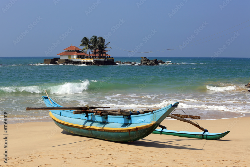 Traditional Sri Lanka fishing boat