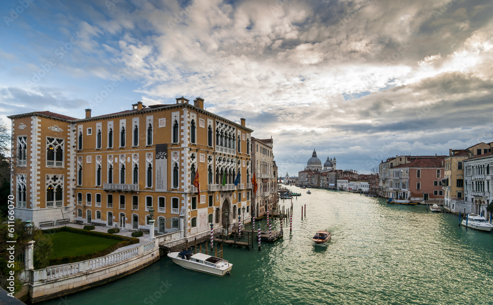 Canal Grande view in winter