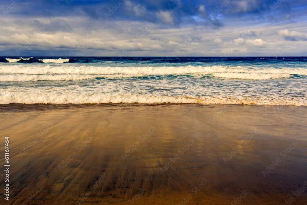 Cofete Beach in Fuerteventura, Canary Islands, Spain