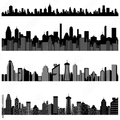 Cityscape with Skyscraper Building