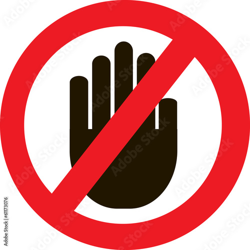 No entry vector sign