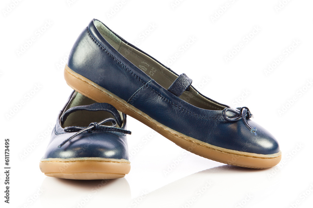 girl shoes isolated on white. girl shoes isolated on white.