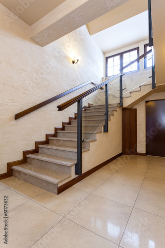 Modern marble stairs