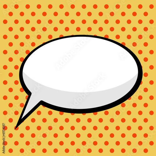 pop art comic speech bubble
