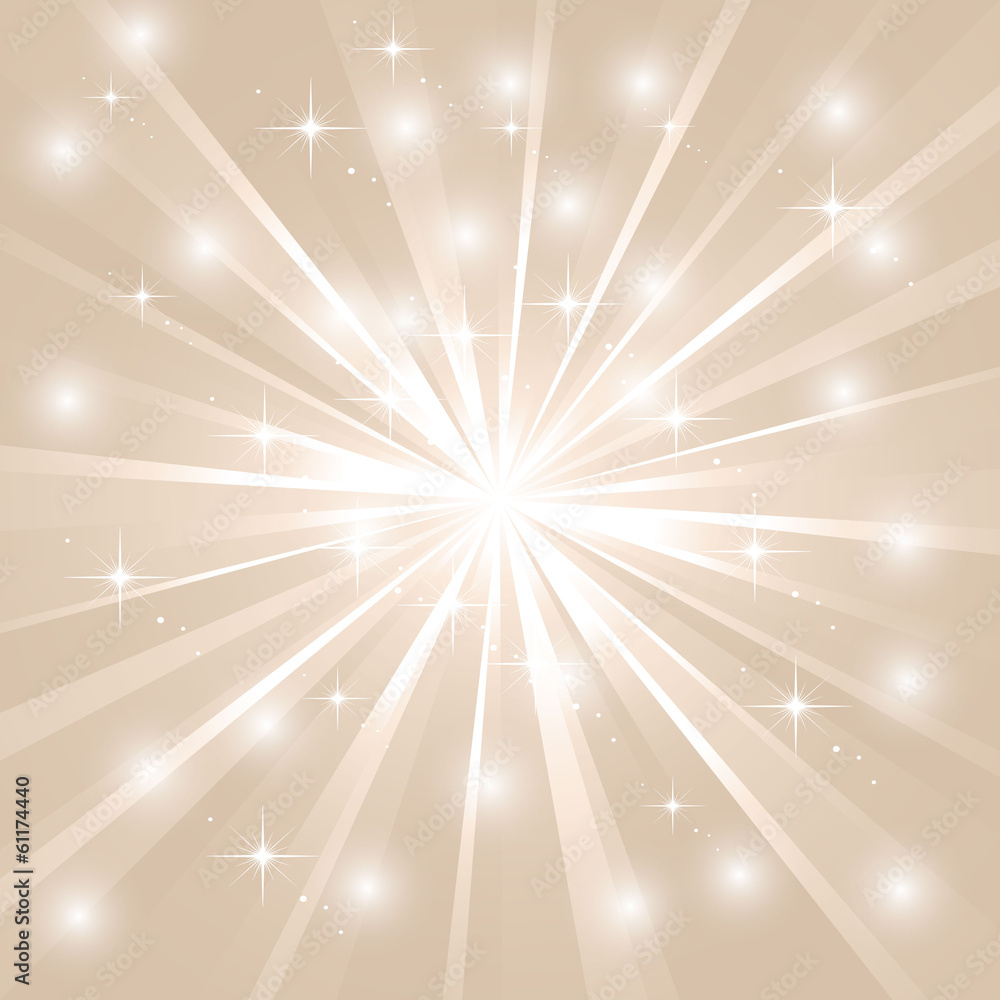 Bright sunburst with sparkles Bright sunburst with sparkles