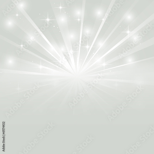 Bright sunburst with sparkles