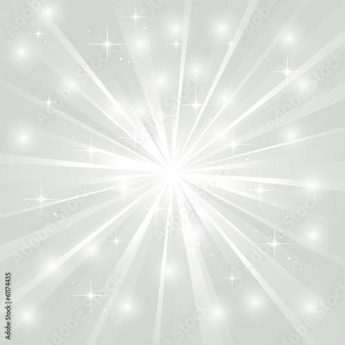 Bright sunburst with sparkles