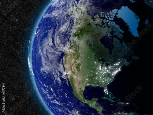 North America from space