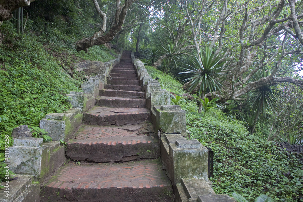Stairs to Mount Phousi, Luang Prabang, Laos