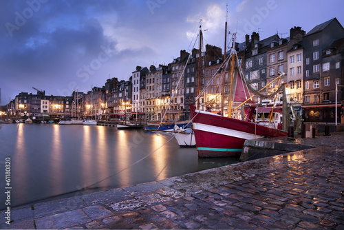 Canvas Print Ville de Honfleur Normandie France